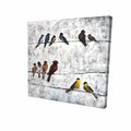 Fondo 16 x 16 in. Colorful Birds on Branches-Print on Canvas FO2790744